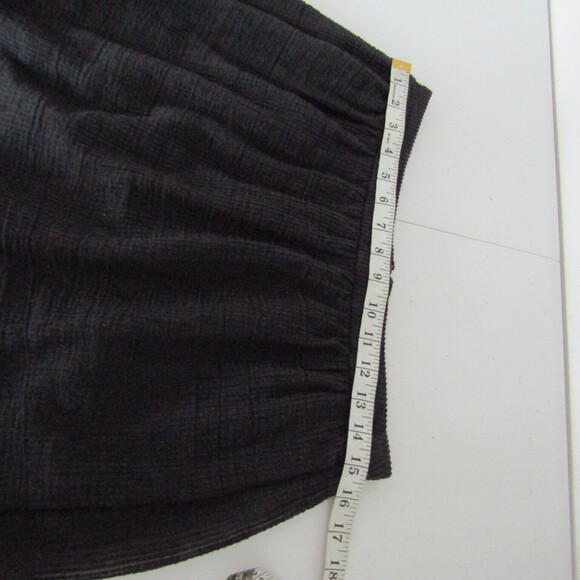 Reiss Skirt 8 Black Ribbed Mini Pleated Goth Dark Coquette Girl Grunge Feminine - Picture 12 of 13
